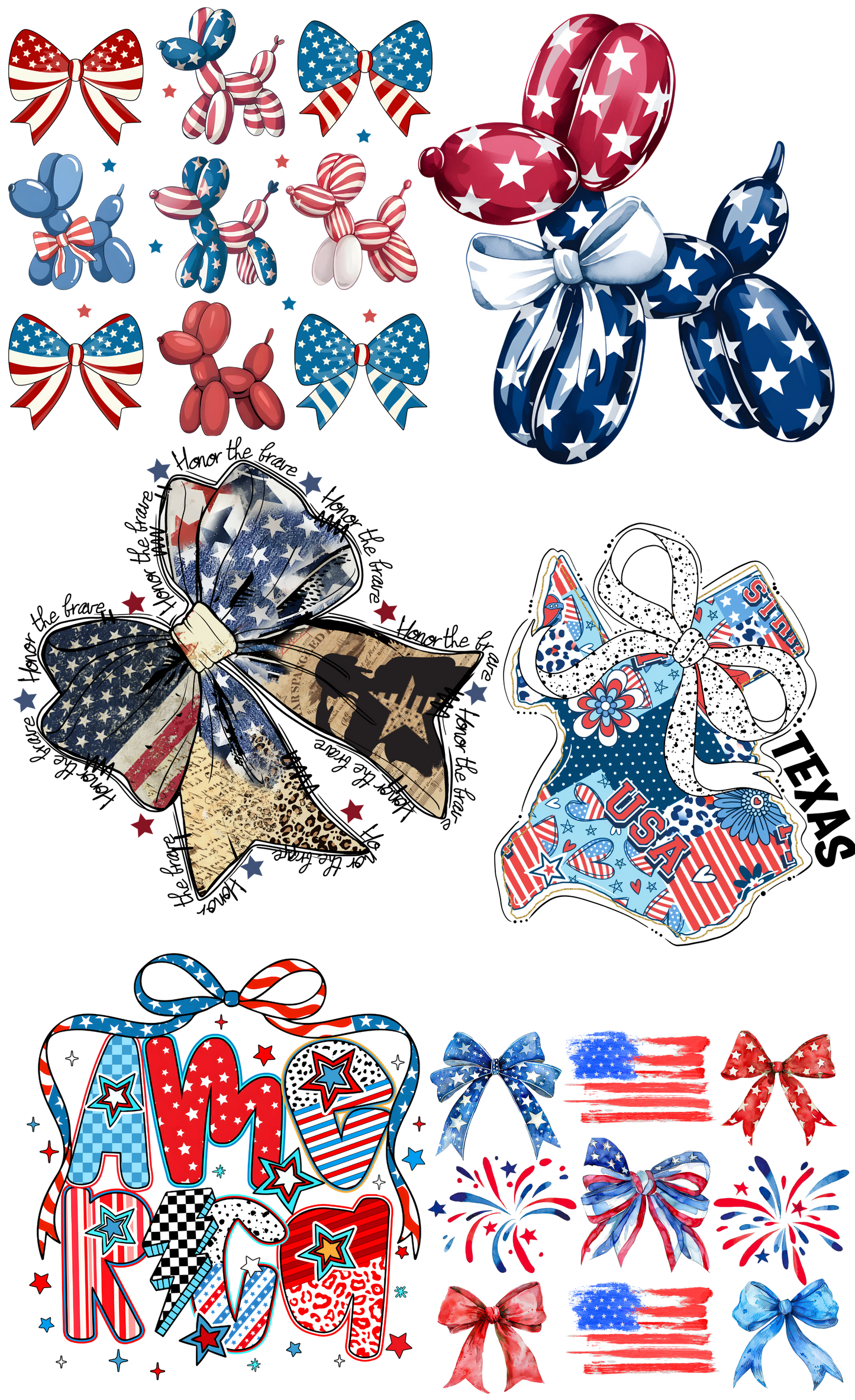 America gangsheet 23"X36"