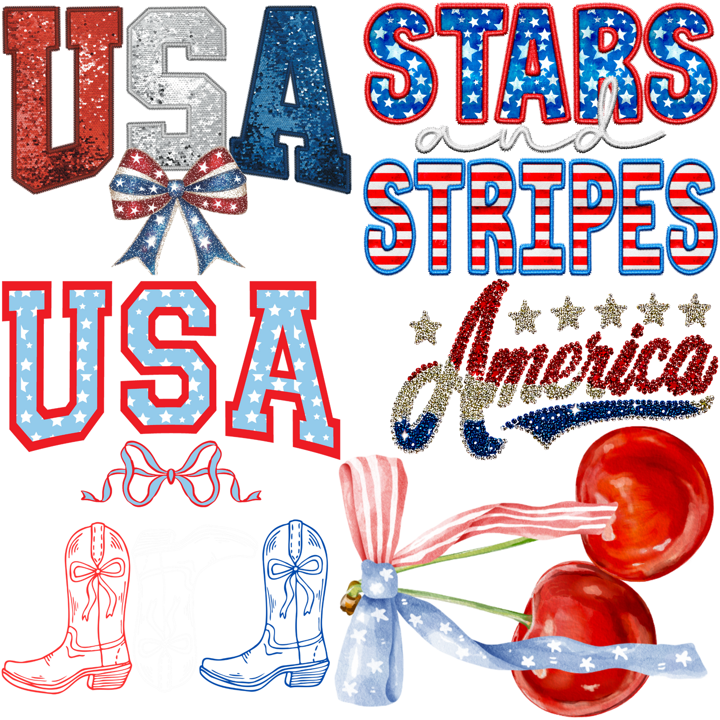 America Single Print Options