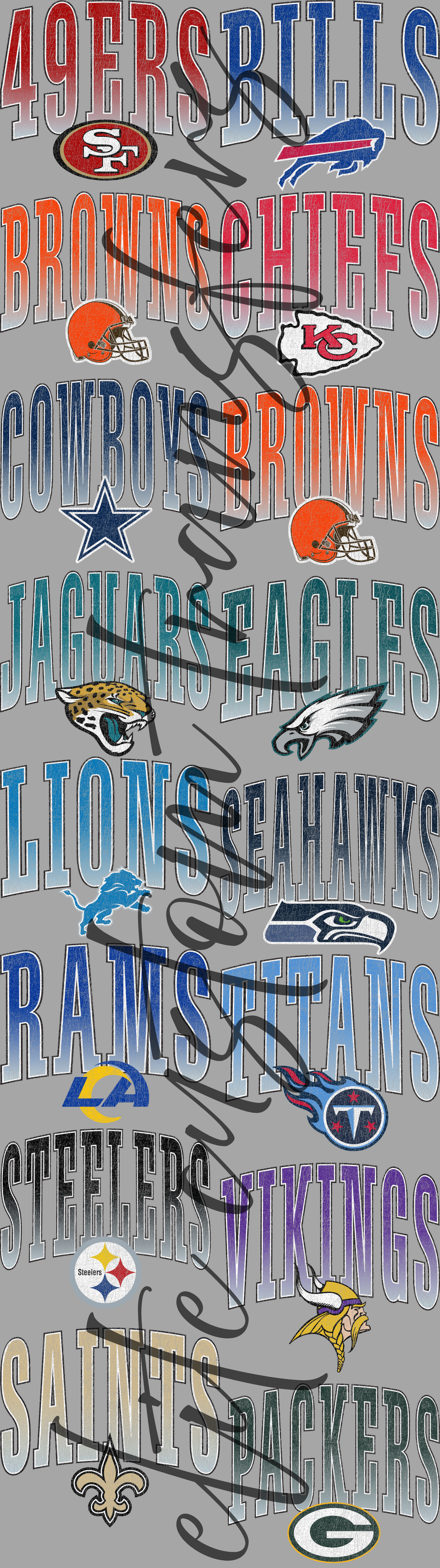 vintage nfl 23x84"