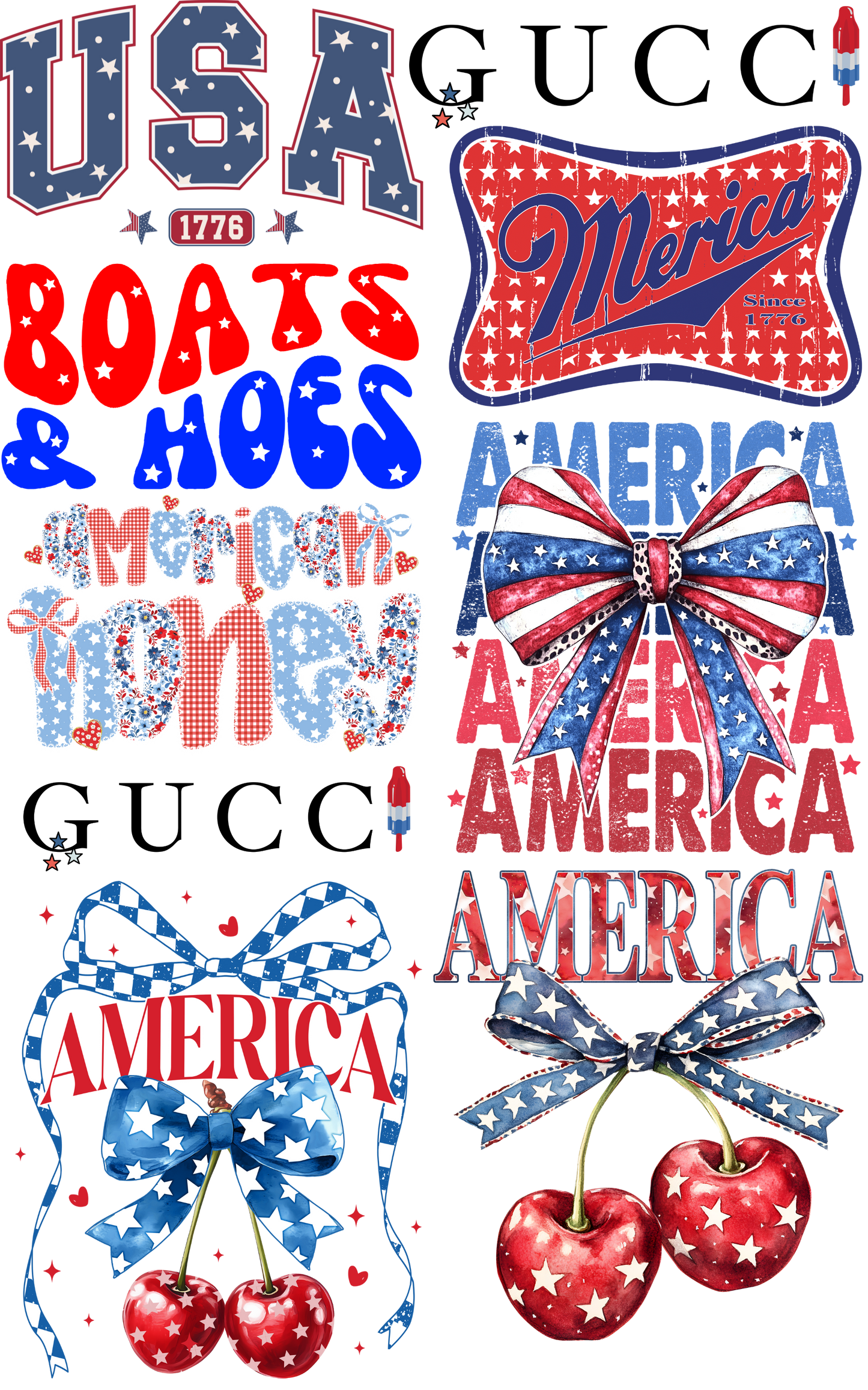 America gangsheet 23"X36"