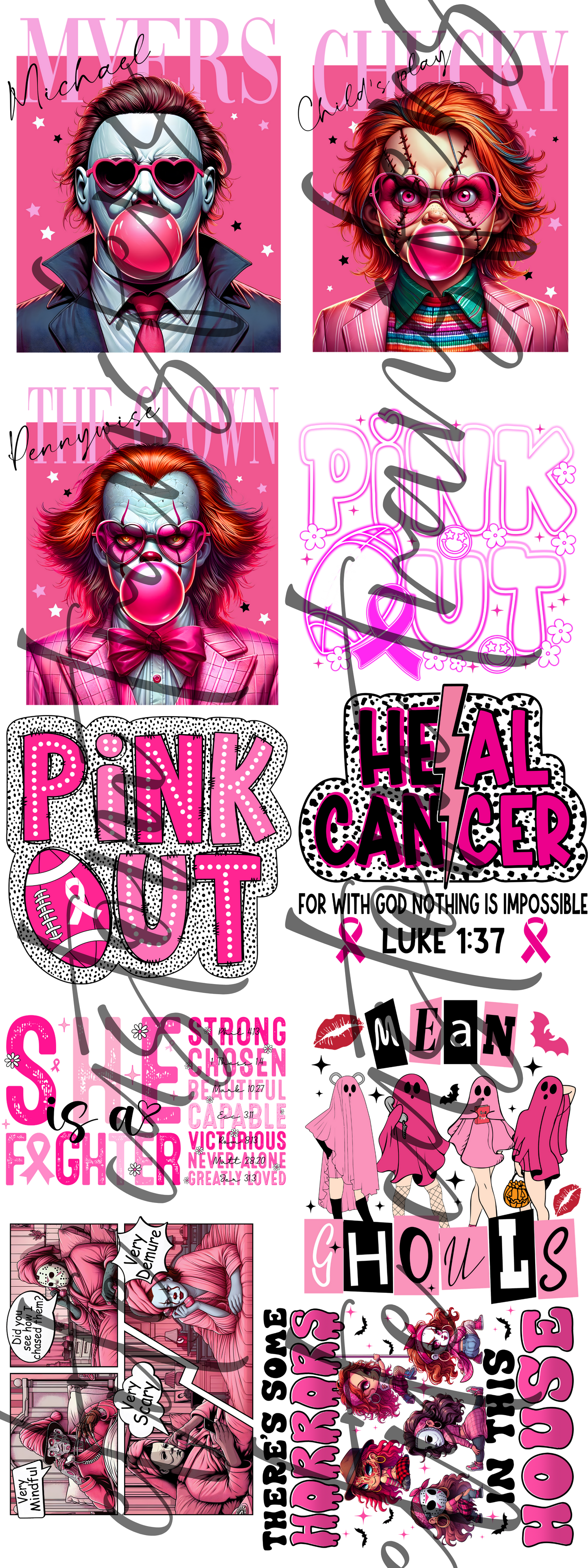 PINK OUT 23x60"