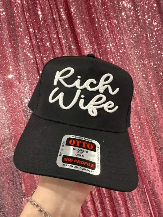 RICH WIFE Embroidered Cap