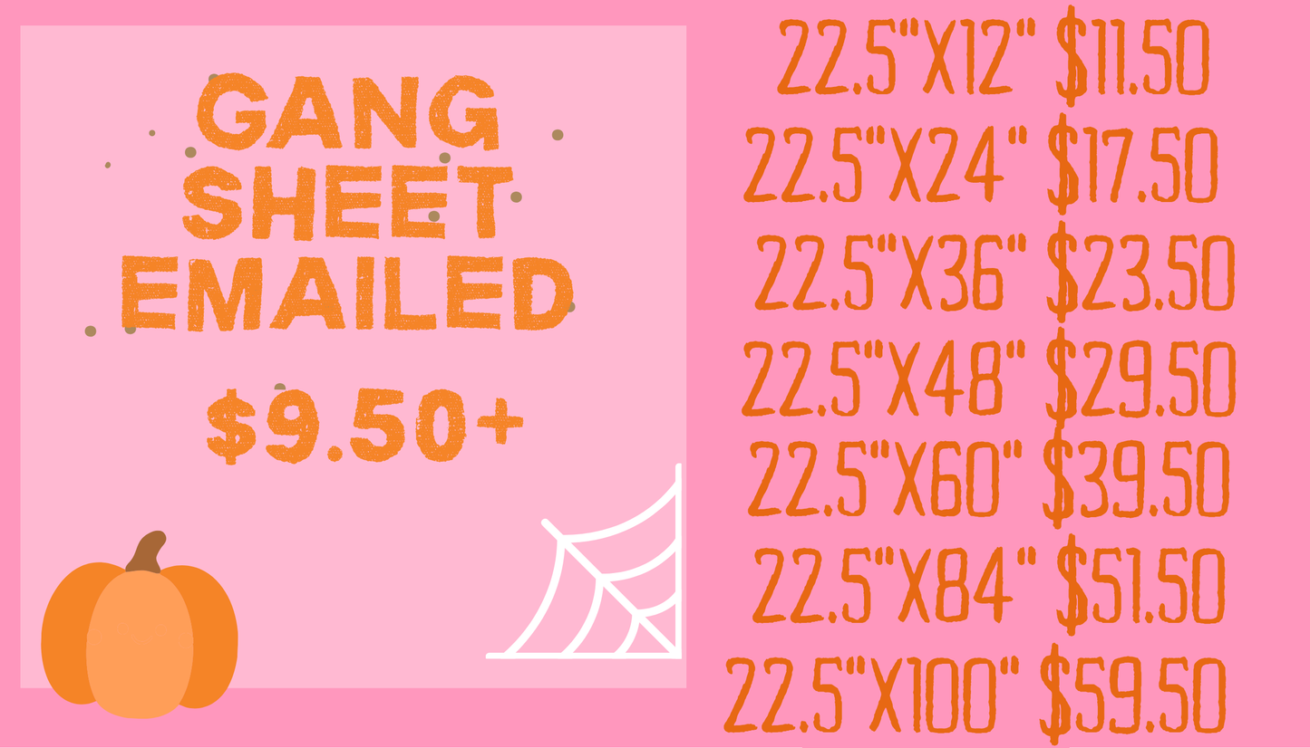 Gang Sheet Emailed