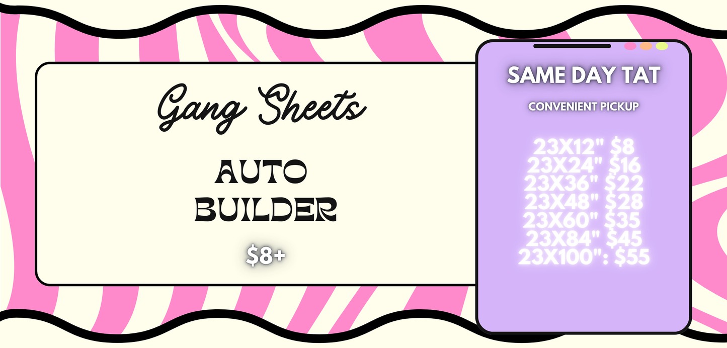 Gang Sheet Auto Build