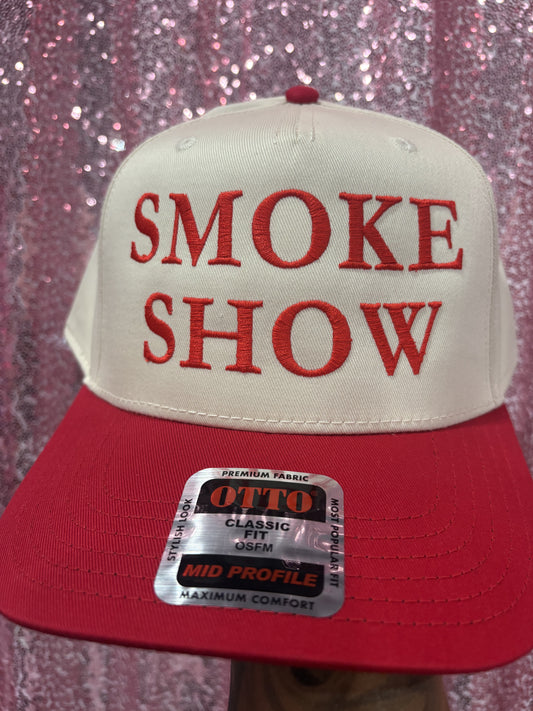 Smoke show embroidered cap