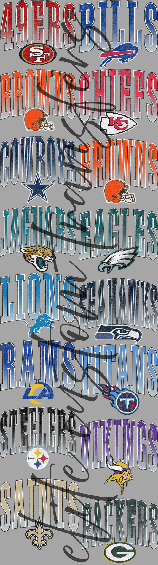 vintage nfl 23x84"