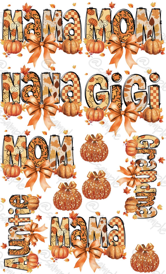 Names Fall 23"X36"